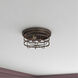 Anson 2 Light 13 inch Satin Copper Bronze Flushmount Ceiling Light